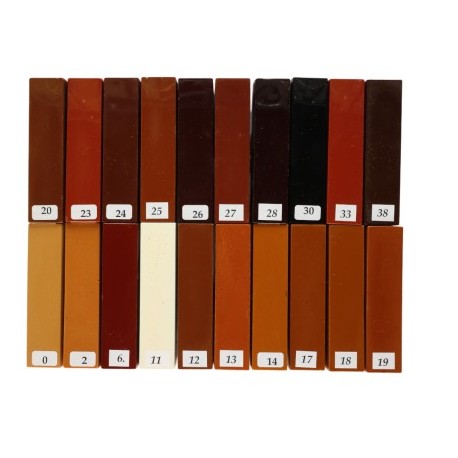 BTE DE 20 BATONS DE GOMME LAQUE ASSORTIS